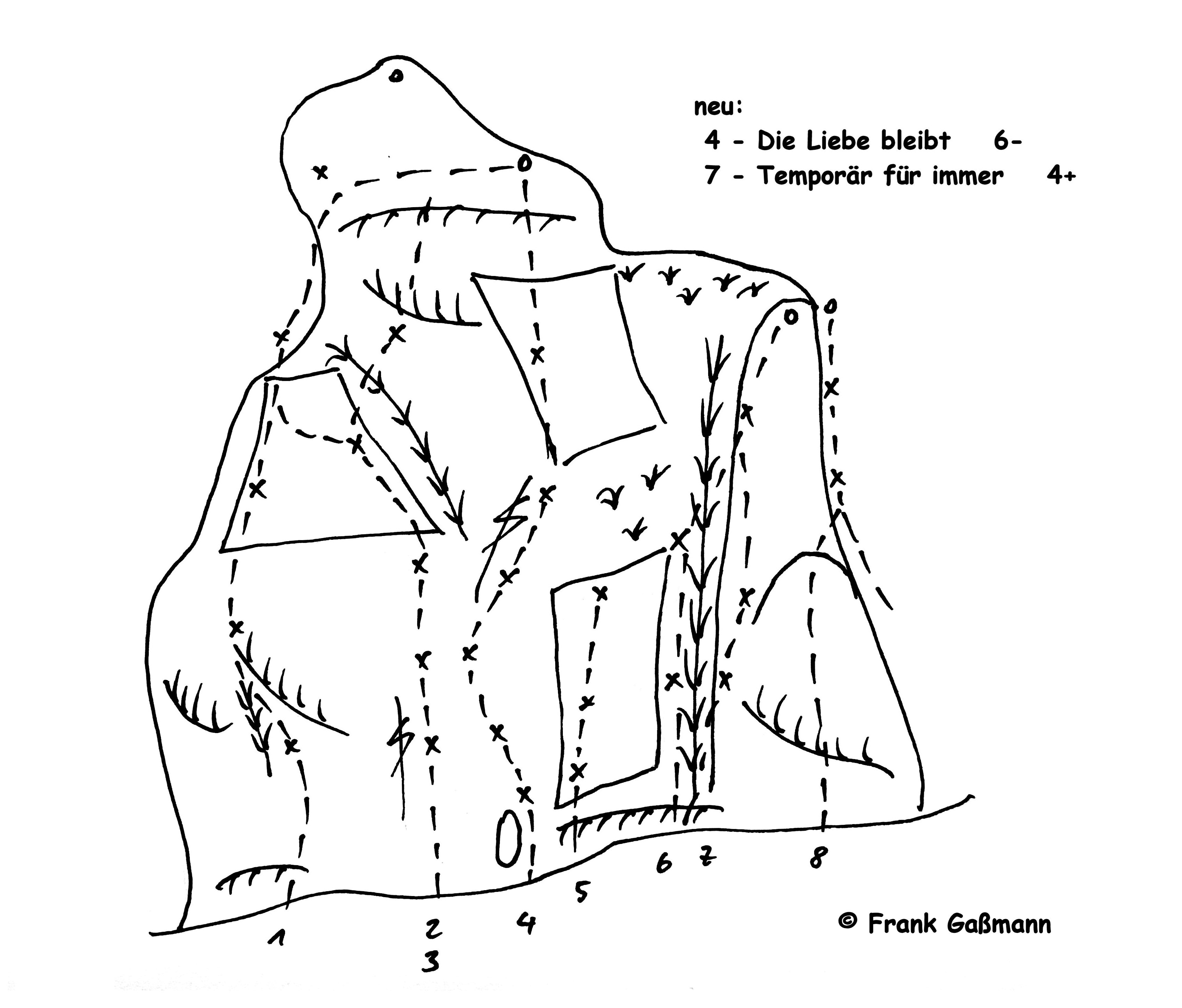 Blauer Stein NW-Wand